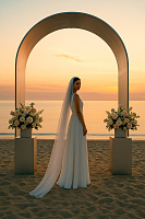  Свадебная фата ЕС3200 | Широкий выбор свадебных платьев и аксессуаров в свадебном салоне «Ольга»