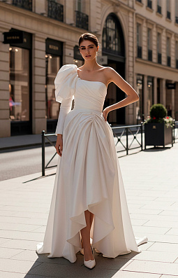 Olga Sposa 3285 с рукавом | Широкий выбор свадебных платьев и аксессуаров в свадебном салоне «Ольга»