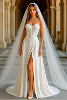  Свадебная фата ЕС3200 | Широкий выбор свадебных платьев и аксессуаров в свадебном салоне «Ольга»